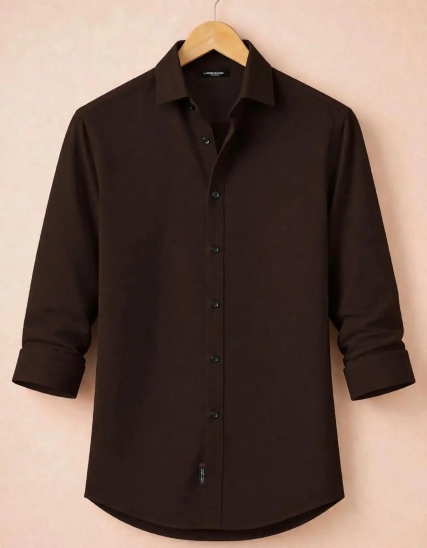 Premium Dark Brown Formal Shirt for Men | Zibilo